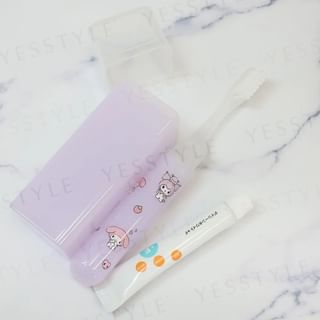 Ensemble de brossage de dents Kamio Japan Sanrio Kuromi et My Melody pour voyage