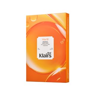 Set de mascarillas faciales brillantes Vita 10 de Dear, Klairs
