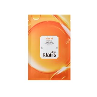 Máscara facial en hoja Vita 10 Radiante de Dear, Klairs (25 ml x 1 hoja)
