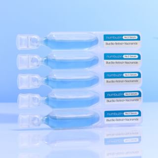 Set de flacons serums numbuzin - Bio-rétinol bleu 10 % niacynamide BHA