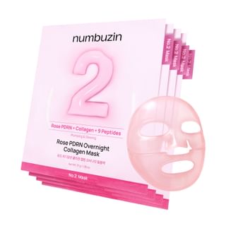 Ensemble de masque collagène nocturne numbuzin - Rose PDRN