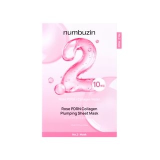 Masque en feuille repulpant au collagène numbuzin, lot de 10 - Rose PDRN