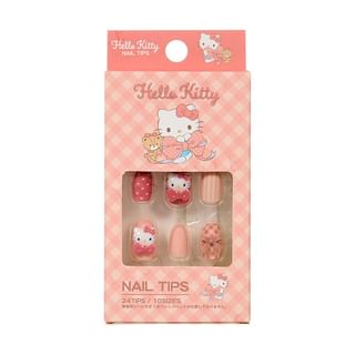 Conjuntos de uñas Santan - Hello Kitty a cuadros