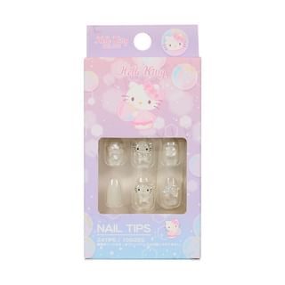 Uñas postizas transparentes Santan Hello Kitty Sanrio