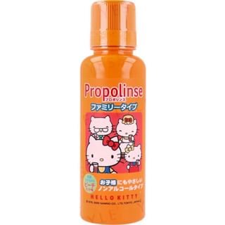 Enjuague bucal Pieras Sanrio Hello Kitty Propolina, Frambuesa Menta, 150 ml