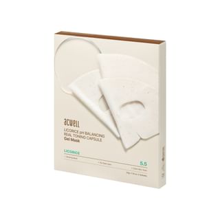 Kit de mascarilla en gel de acwell con equilibrio del pH a base de regaliz