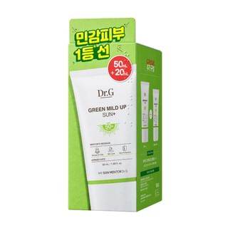 Set Dr.G Green Mild Up Sun+ - Protección solar suave con fórmula de té verde
