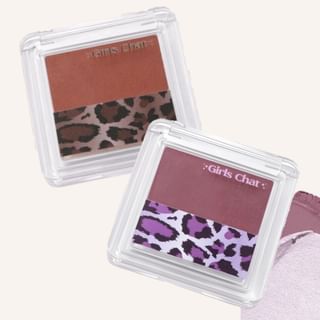 Paleta iluminadora y rubor Girls Chat Leopardo neón - 6 colores #02