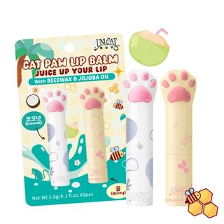Set de bálsamo labial UNICAT Huella de Gato (Coco + Miel)