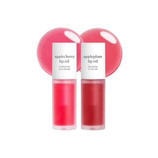 Set de aceites labiales teñidos Nooni Applecherry y Appleplum