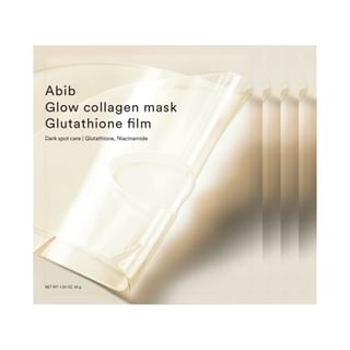 Coffret masques éclat Abib - Film Glutathion Collagène Brillant - 4 masques
