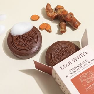 Jabón Koji Blanco con Cúrcuma y Ácido Kojico 80g (paquete de 2)