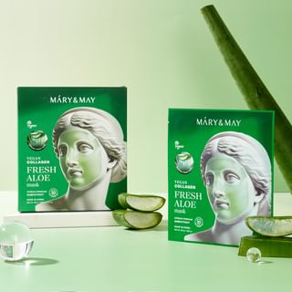 Kit de máscara de aloe con colágeno vegano Mary & May