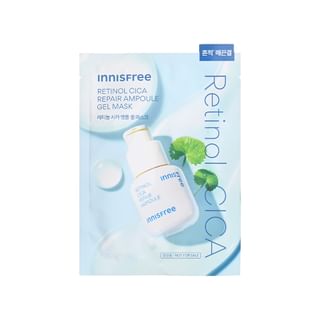 Innisfree Retinol Cica Repair Ampoule Gel Mask (23ml, 1 sheet)