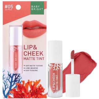 Baby Bright Matte Lip & Cheek Tint 05 Just Peach