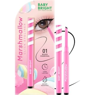 Eyeliner Clic Marshmello Baby Bright 01 Carbón Negro