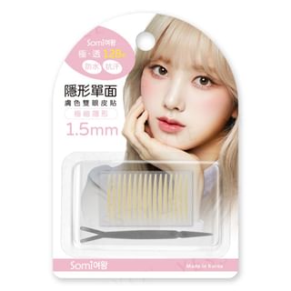 Pegamento para párpados Somi Transparente, 128 unidades, 1,5 mm