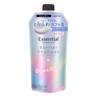 Kao Essential Premium Barrier Shampoo Grow & Moist 340ml Refill