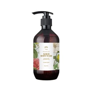 Gel douche exfoliant spa parfumé plu - Savon fleuri, baie végétale ou rose de Damas