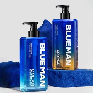 BLUEMAN Aromatic Shampoo & Cologne - Flat, Oily Hair Care