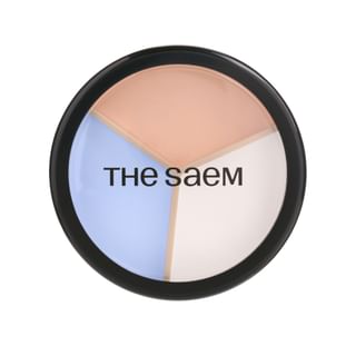 The Saem - Corrector Perfecto en Tres Tonos - Versión 2025 - #06 Azul Beige