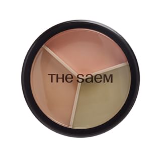 Corrector de maquillaje The Saem Triple Pot Perfectión - Versión 2025 - #08 Medio Beige