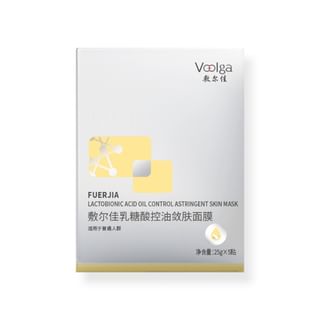 Máscara astringente control de aceite Voolga, 25g x 5