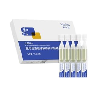 Set de viaje de esencia limpiadora de acné Voolga (1,5 ml x 5)