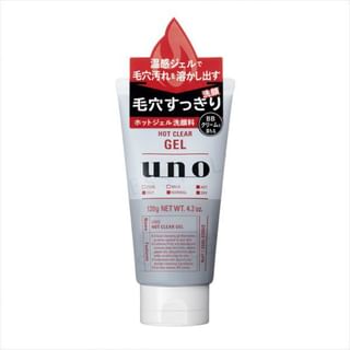 Gel nettoyant facial Shiseido Uno Hot Clear - 120g