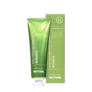 Crema de manos perfumada diaria Pretty Skin - 5 opciones de fragancias leñosas
