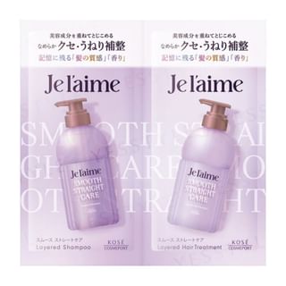 Ensemble Kose Je l'aime Soin Lisse et Droit Shampoing et Traitement