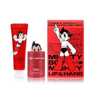 Ensemble CNP Laboratoire Propolys Lip Cerine & Crème Main, Édition Limitée Mighty Atom (2 pièces)
