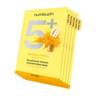 Masque concentré de vitamine Glutathion Numbuzin (lot No.5+)
