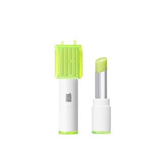 Bálsamo de labios Aestura con diseño de palo luminoso NCT, tono neón champagne