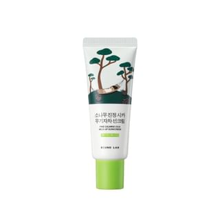 Crème solaire apaisante ROUND LAB - Pine Calming Cica Mild Up