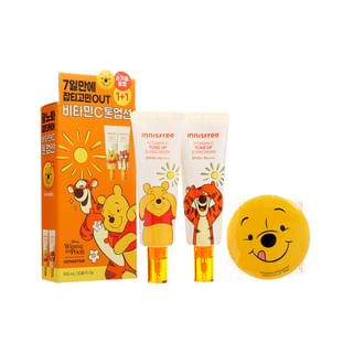 Set de protector solar iluminador Innisfree Vitamin C (edición Winnie the Pooh)