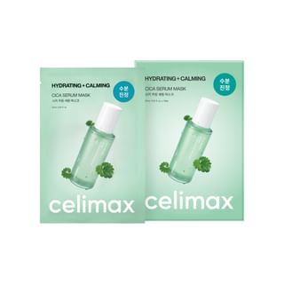 Ensemble de masques en feuille de sérum Cica Celimax (version 2025) - 27 ml x 10 feuilles