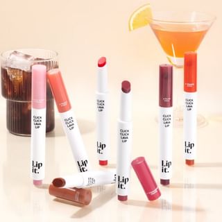 Labios Lipit Click Click Lava Lip 01 Rosado Miel Puding