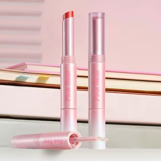 Lápiz labial de efecto doble Pink Bear - #T02, 4 colores (Rosa, Rojo, Nudo, Fucsia) - 2.5g+2.5g