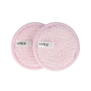 PARSA Beauty Microfiber Cleansing Pads Set (2 Piece) - Pink