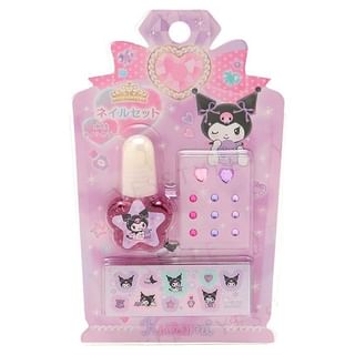 Set de color de uñas y calcomanías Sanrio Kuromi