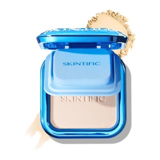 SKINTIFIC Ultra Cover Powder Foundation, 6 Shades, 03A Almond, 9g
