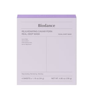 Set de máscara profunda rejuvenecedora Biodance con agua de caviar, PDRN y extracto de huevos de salmón