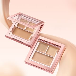 Paleta correctora O.TWO.O Flawless, 2 tonos #01 Natural