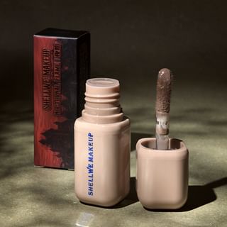 Brillo labial Shellwe Makeup Llamas Nocturnas - 3 colores (Nudo, Gris, Marrón negro con brillo rojo)