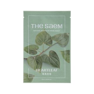 Masque en feuille naturel The Saem Heartleaf, version 2025, 27 types