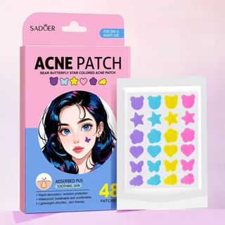 Patch anti-acné SADOER coloré (48 pièces)