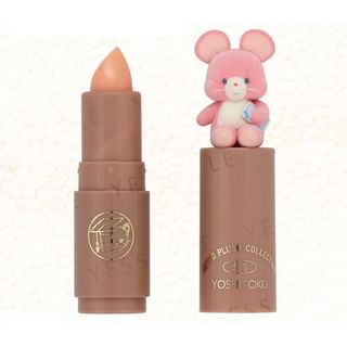 Bálsamo labial SHOBIDO de la colección retro de peluches con mascota flocada
