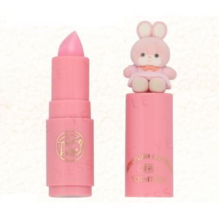 Bálsamo labial SHOBIDO de la colección retro de peluches Yoshitoku, Conejo cremoso