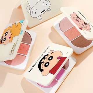 Palette de blush en trois couleurs JILL LEEN édition Crayon Shin-chan n°01 Shin-chan - 9,5g